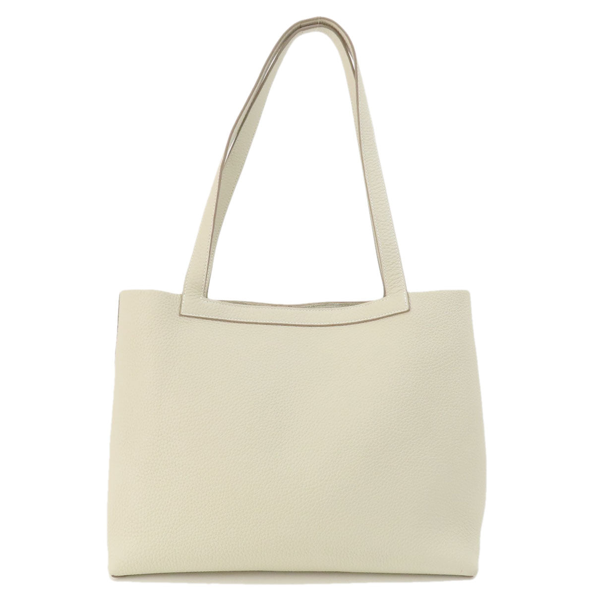 HERMES Tote Bag Taurillon Clemence white Cabasselier 31