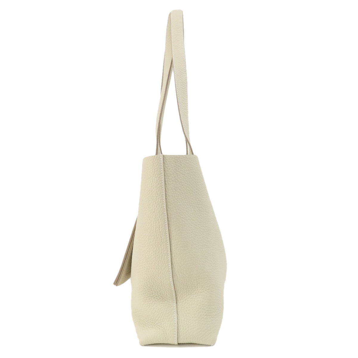HERMES Tote Bag Taurillon Clemence white Cabasselier 31