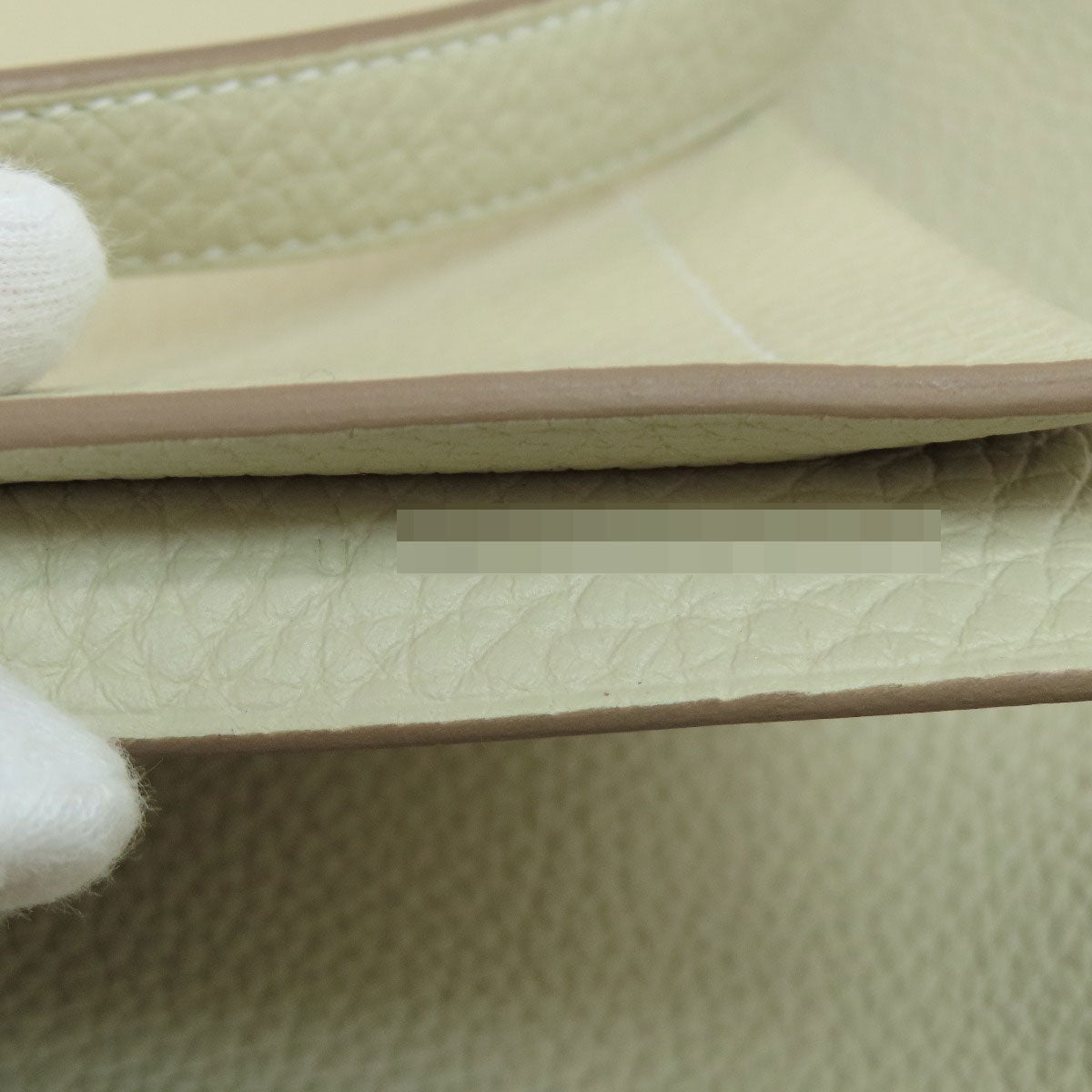 HERMES Tote Bag Taurillon Clemence white Cabasselier 31