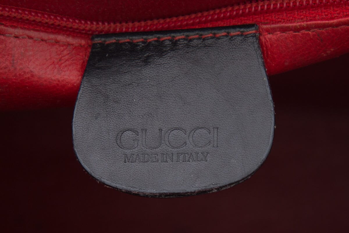 Gucci Midnight Lady Lock Leather Handbag