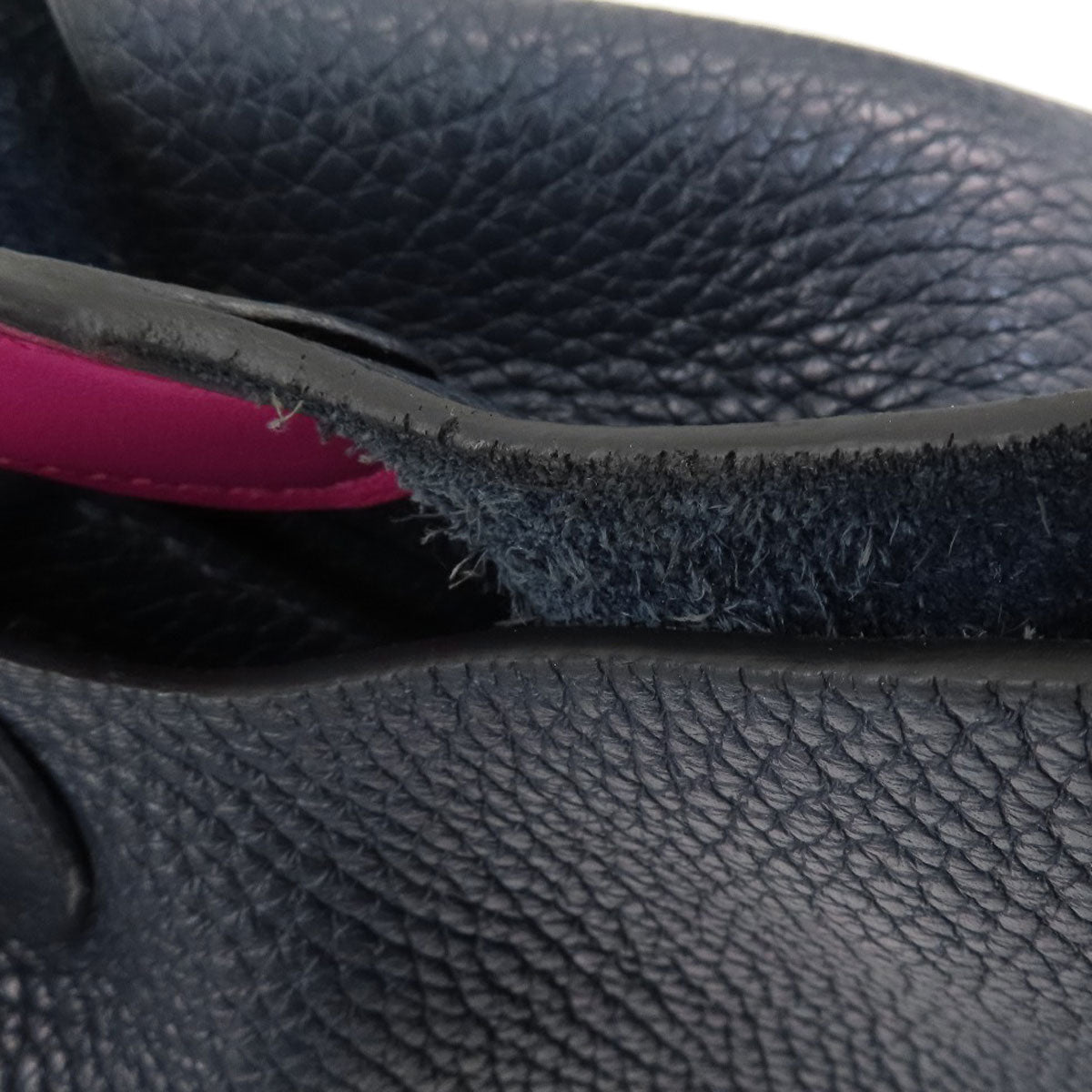 HERMES Handbag Taurillon Clemence blue Picotin Lock MM Blue Nuit Rose Purple SilverMetal