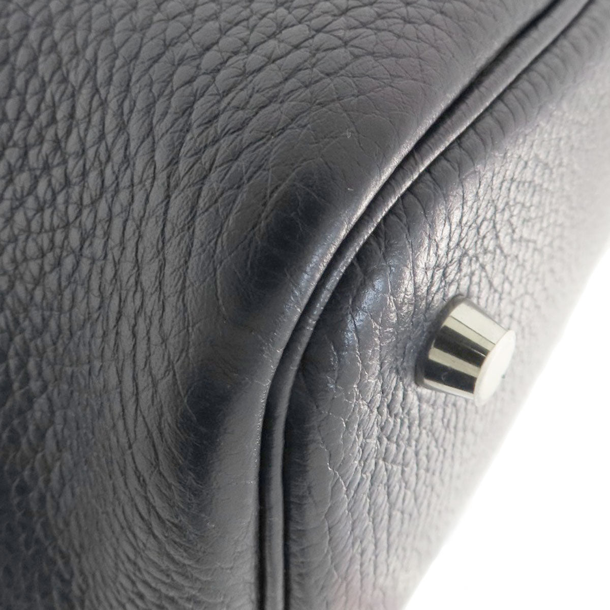 HERMES Handbag Taurillon Clemence blue Picotin Lock MM Blue Nuit Rose Purple SilverMetal