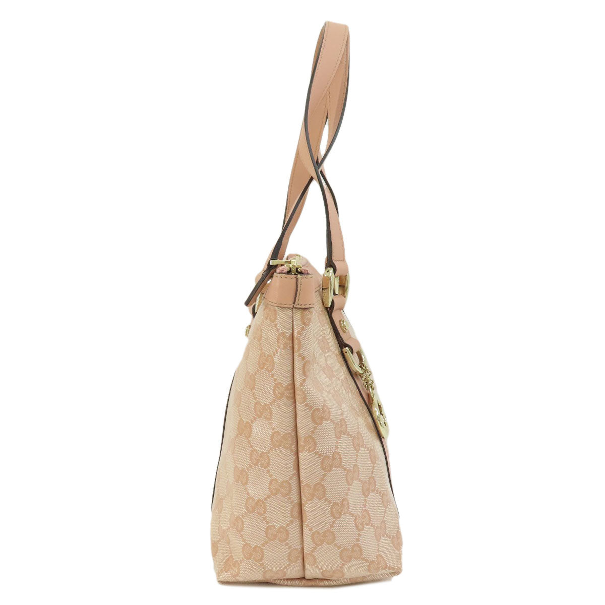 GUCCI Handbag 141470 Coated canvas pink GG crystal