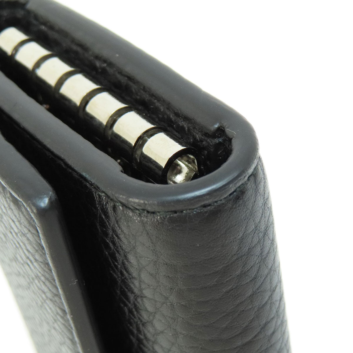 GUCCI Key case Key holder  473924 leather black logo