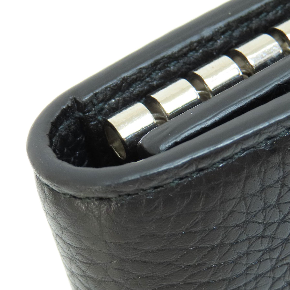 GUCCI Key case Key holder  473924 leather black logo
