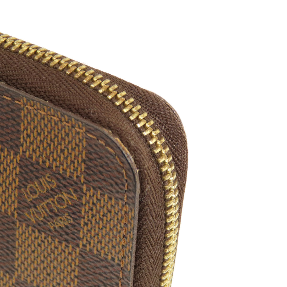 LOUIS VUITTON Coin case N63070 Damier canvas Brown Zippy Coin Purse Damier Ebene Women Used