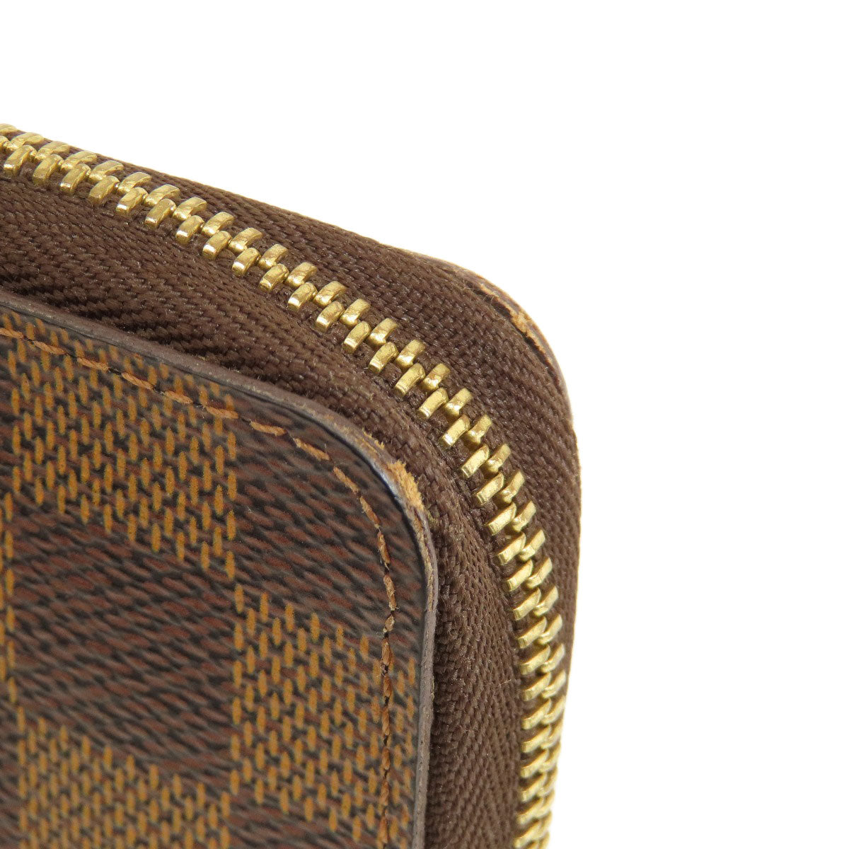 LOUIS VUITTON Coin case N63070 Damier canvas Brown Zippy Coin Purse Damier Ebene Women Used