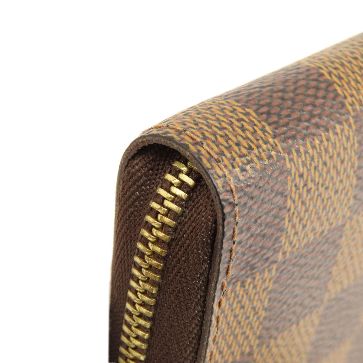 LOUIS VUITTON Coin case N63070 Damier canvas Brown Zippy Coin Purse Damier Ebene Women Used
