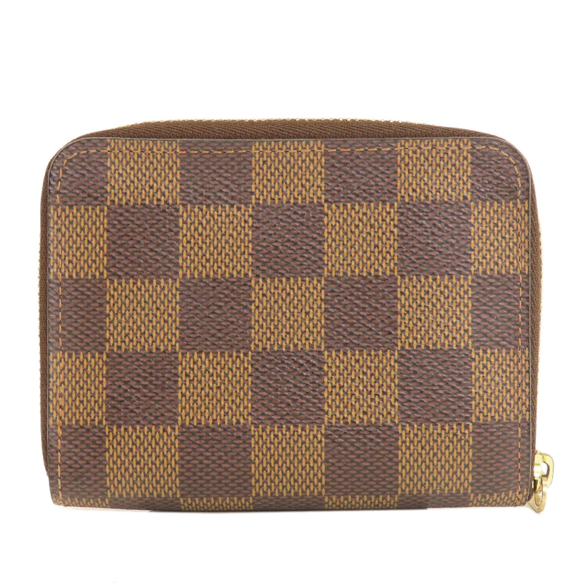 LOUIS VUITTON Coin case N63070 Damier canvas Brown Zippy Coin Purse Damier Ebene Women Used