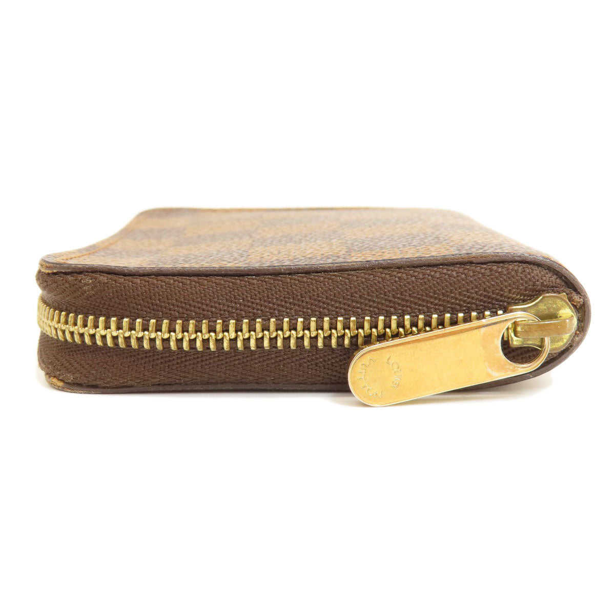 LOUIS VUITTON Coin case N63070 Damier canvas Brown Zippy Coin Purse Damier Ebene Women Used