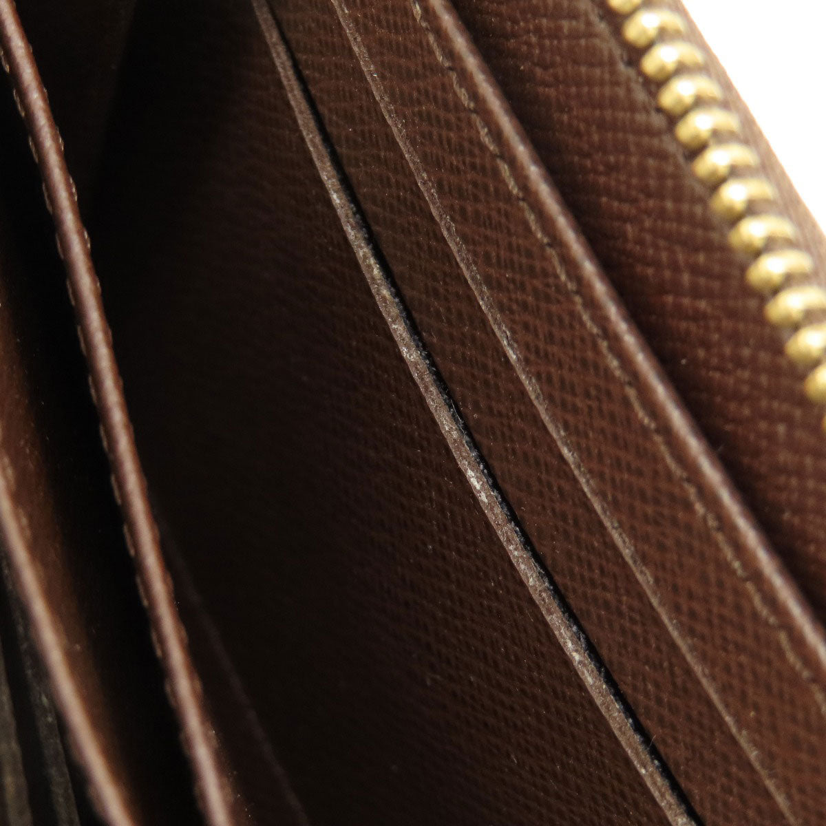 LOUIS VUITTON Coin case N63070 Damier canvas Brown Zippy Coin Purse Damier Ebene Women Used