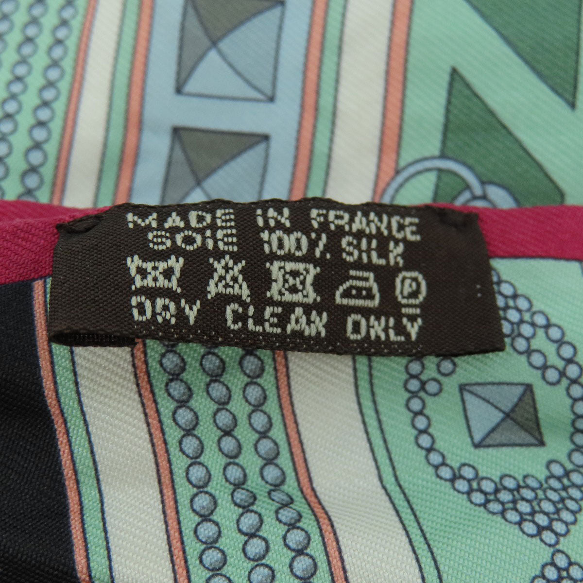 HERMES scarf silk green Twilly Scarf Silk Women Used
