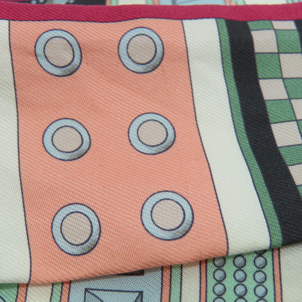 HERMES scarf silk green Twilly Scarf Silk Women Used