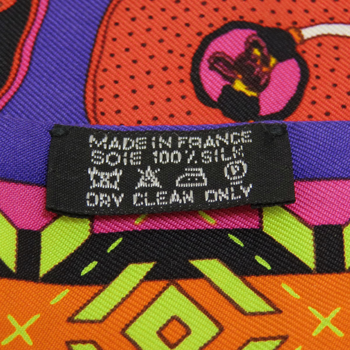 HERMES scarf silk purple Twilly Women Used