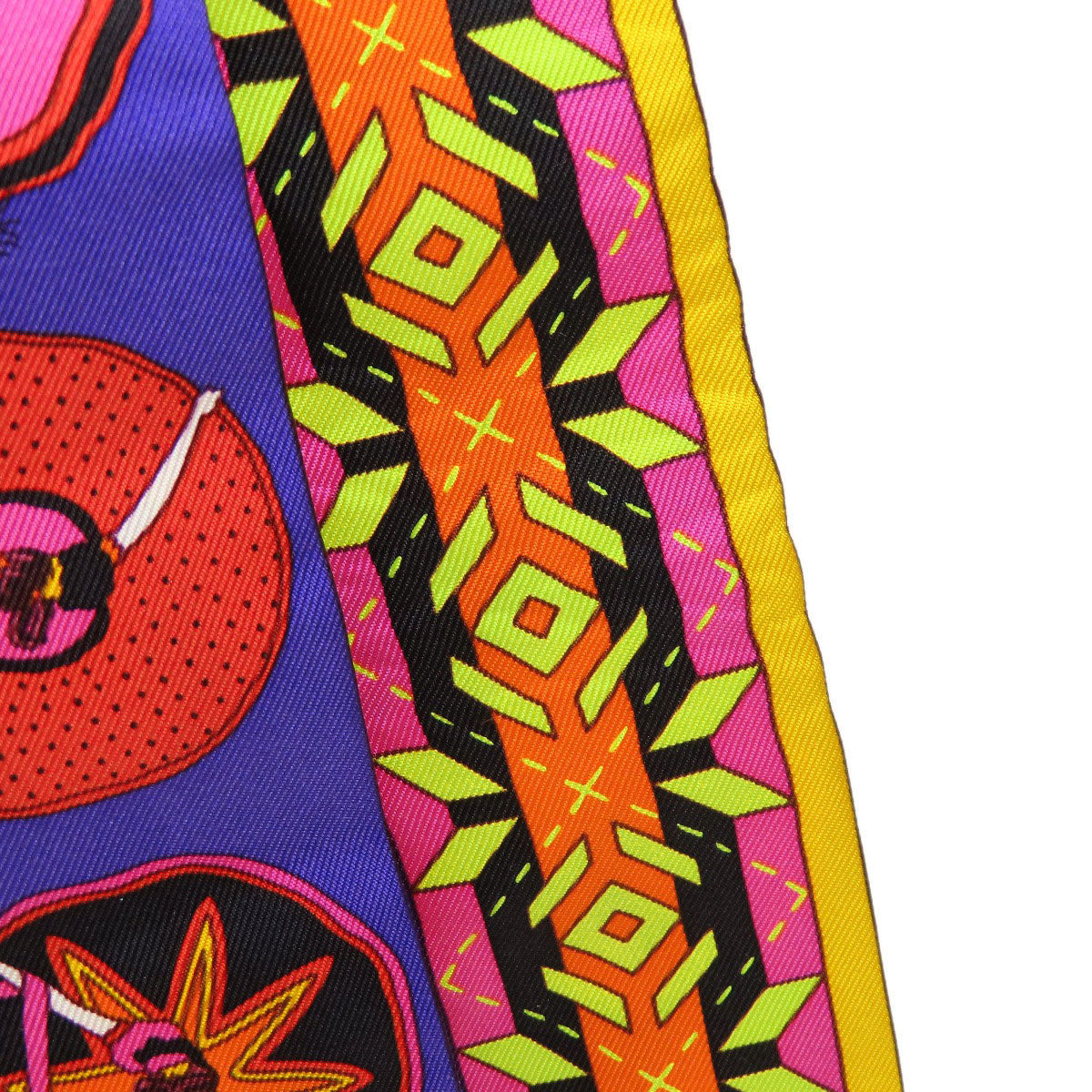 HERMES scarf silk purple Twilly Women Used
