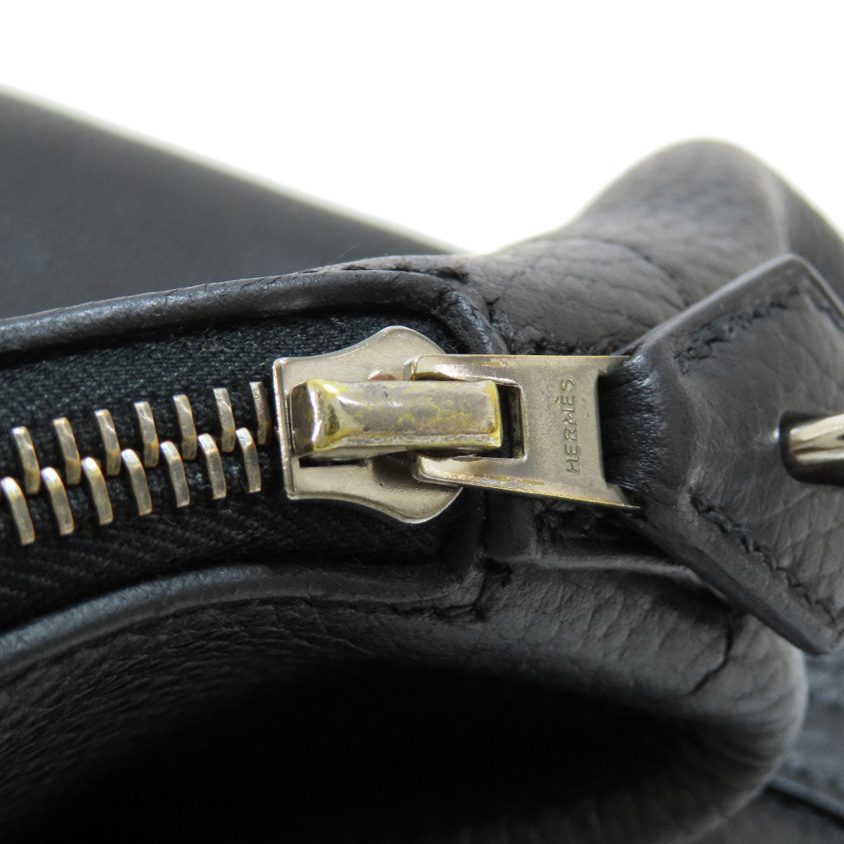 HERMES Handbag Taurillon Clemence black Bolide 37 Black SilverMetal Women Used