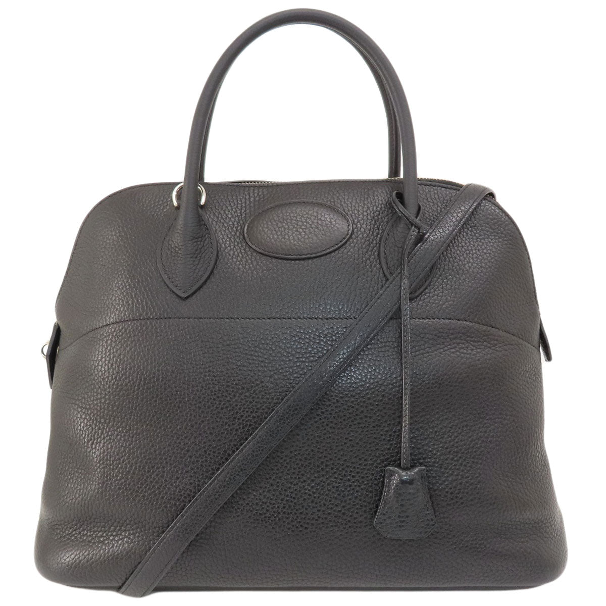 HERMES Handbag Taurillon Clemence black Bolide 37 Black SilverMetal Women Used
