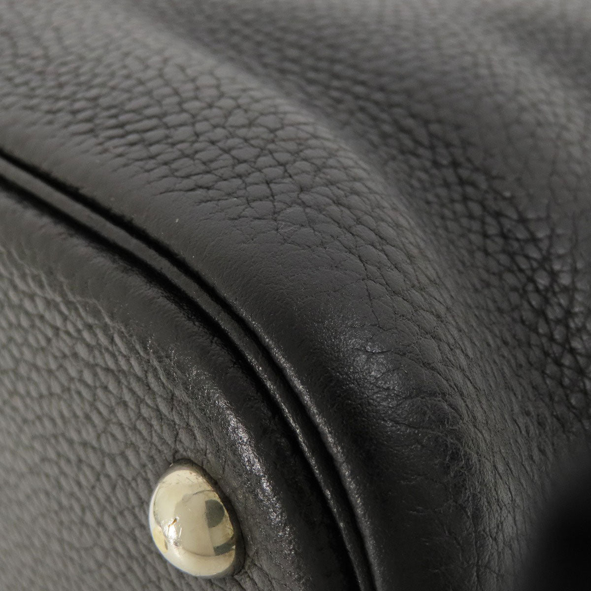 HERMES Handbag Taurillon Clemence black Bolide 37 Black SilverMetal Women Used