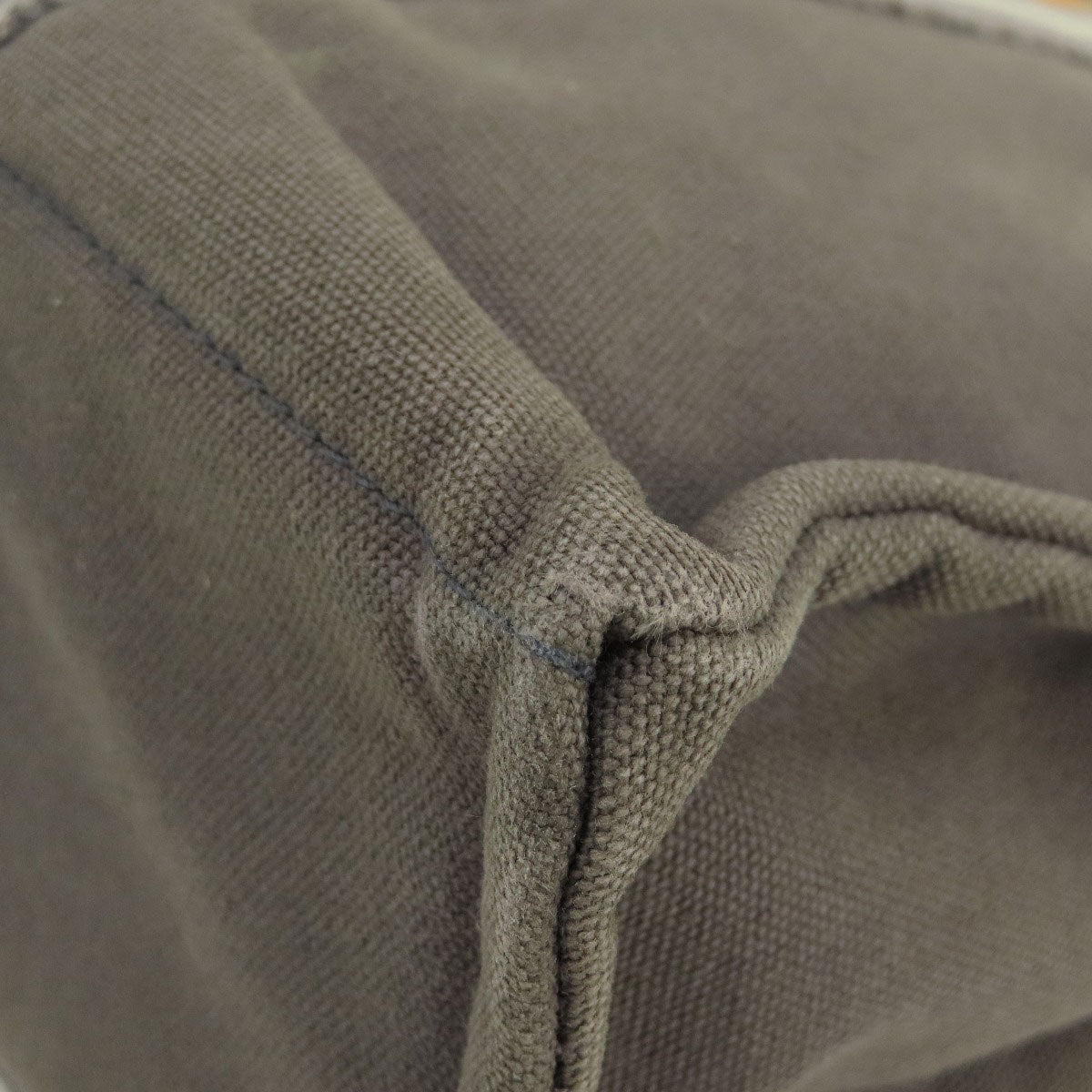 HERMES Handbag canvas gray Sack Fool Toe PM 2001 Ginza Limited Women Used