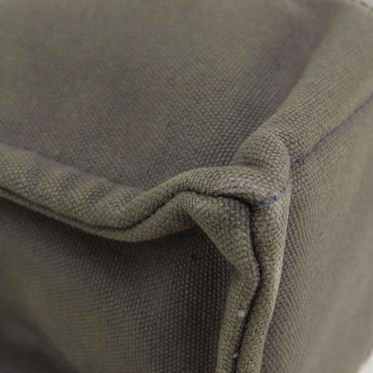 HERMES Handbag canvas gray Sack Fool Toe PM 2001 Ginza Limited Women Used
