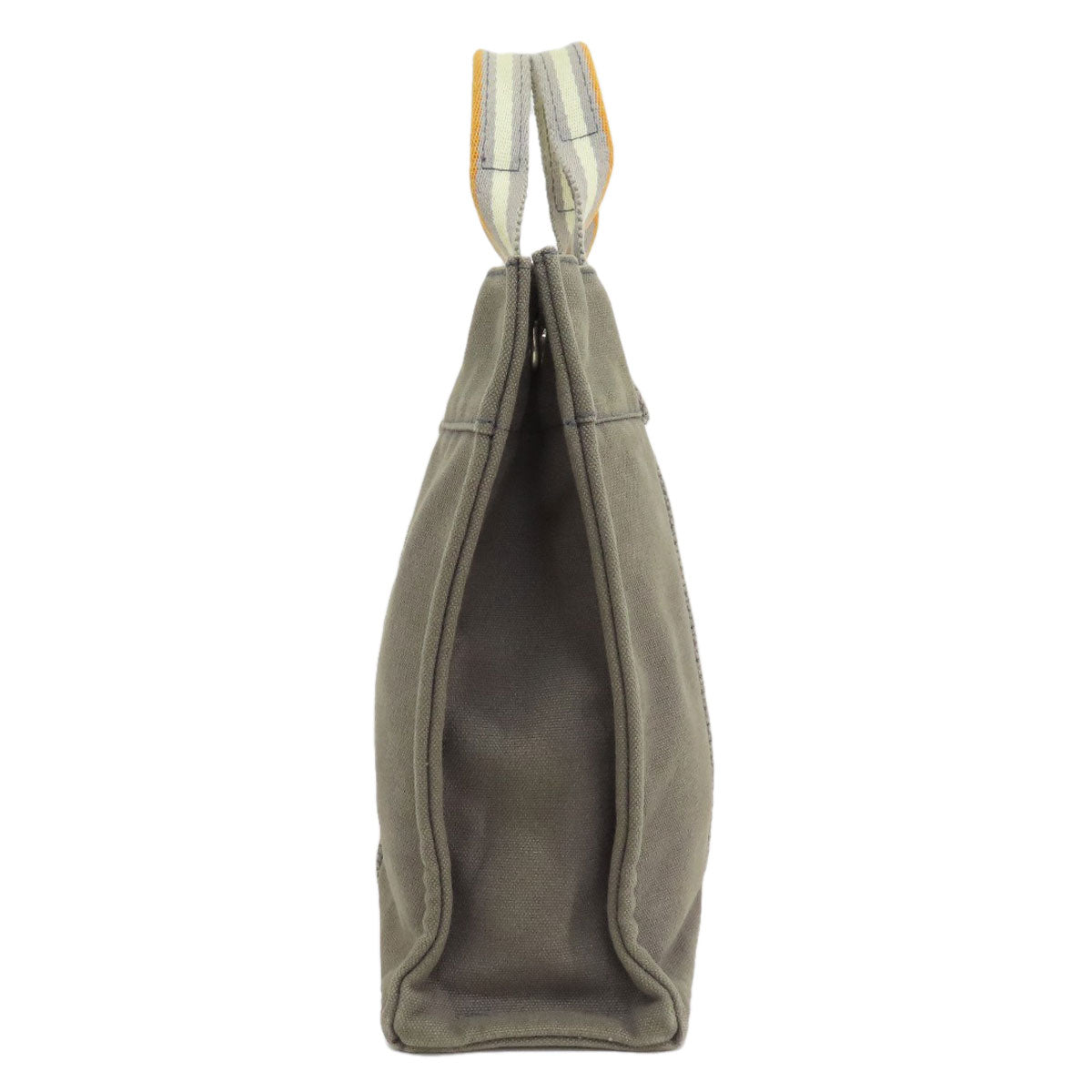HERMES Handbag canvas gray Sack Fool Toe PM 2001 Ginza Limited Women Used