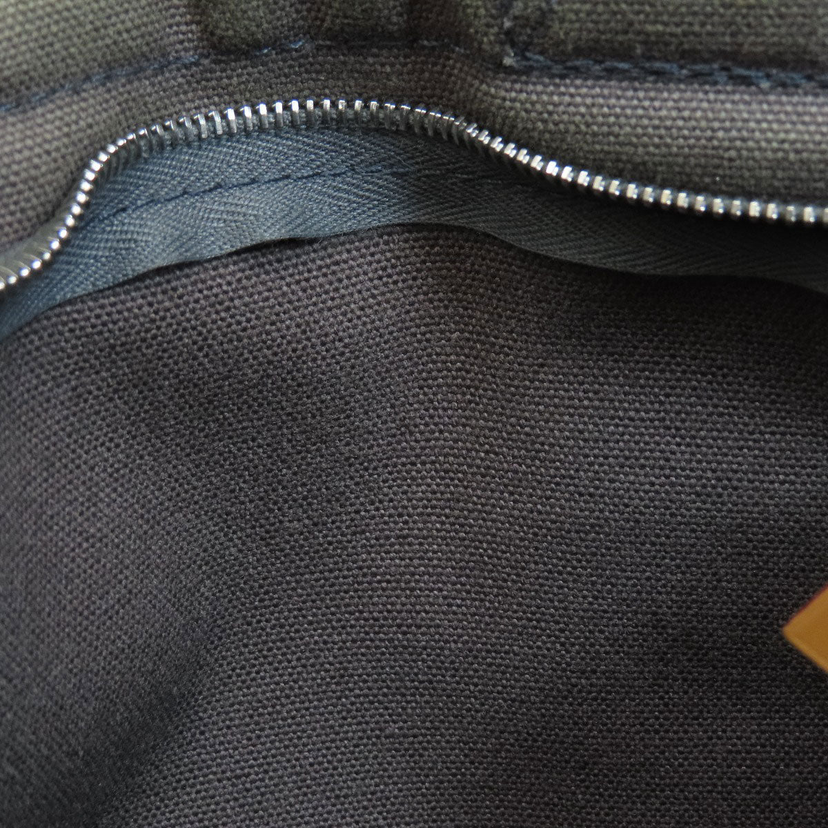 HERMES Handbag canvas gray Sack Fool Toe PM 2001 Ginza Limited Women Used