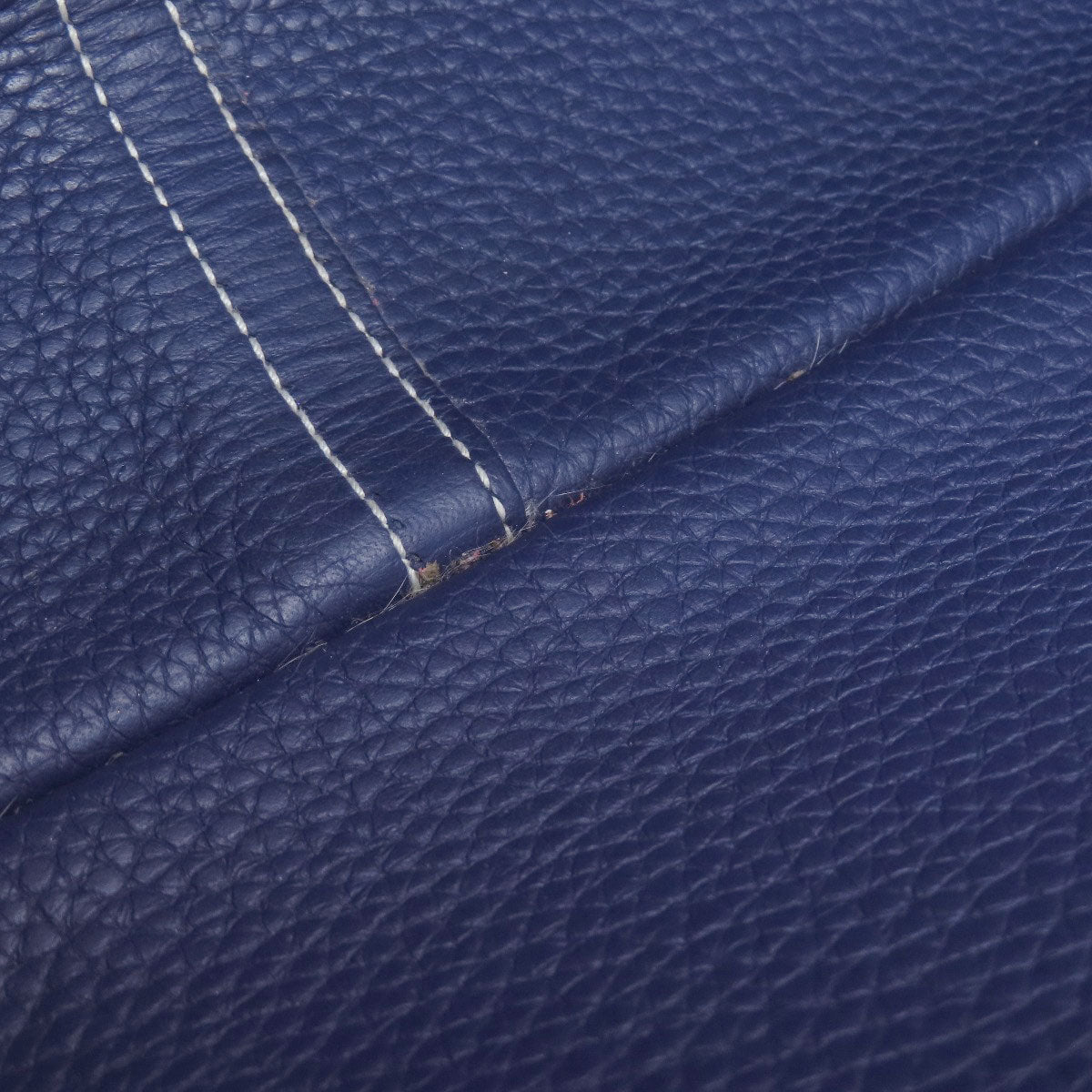 HERMES Shoulder Bag Taurillon Clemence Navy Arzan 31 Navy Gold Metal Women Used
