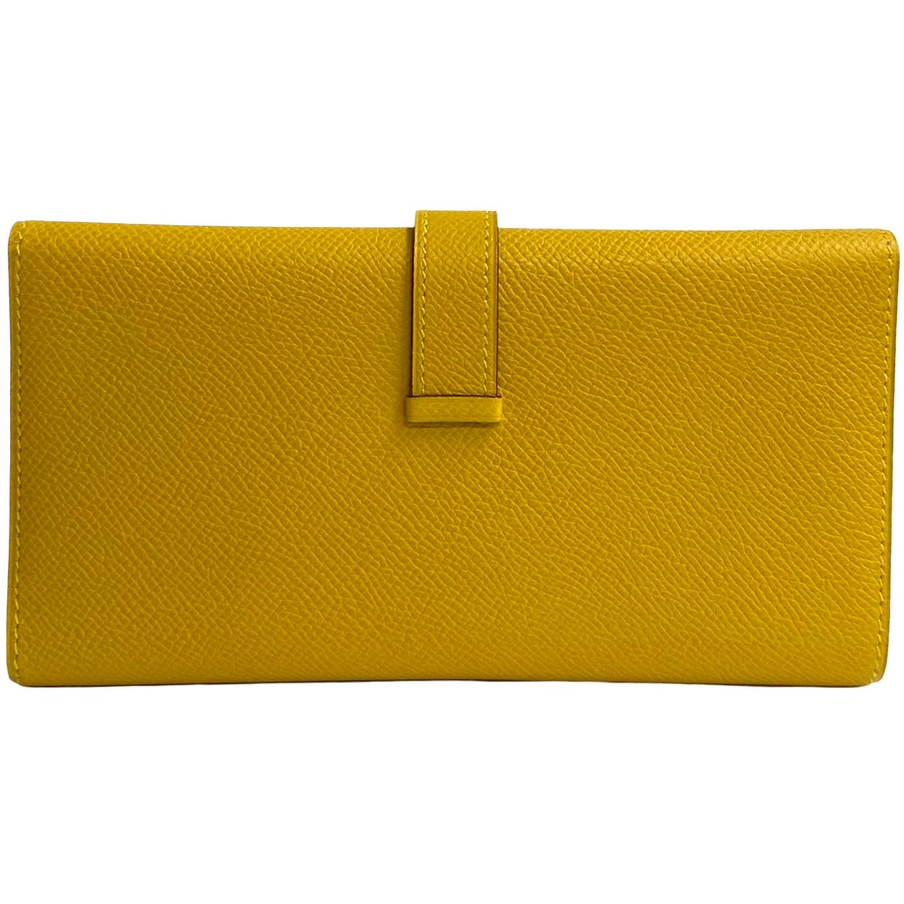 HERMES Bifold Wallet Epsom yellow Behan Dupri