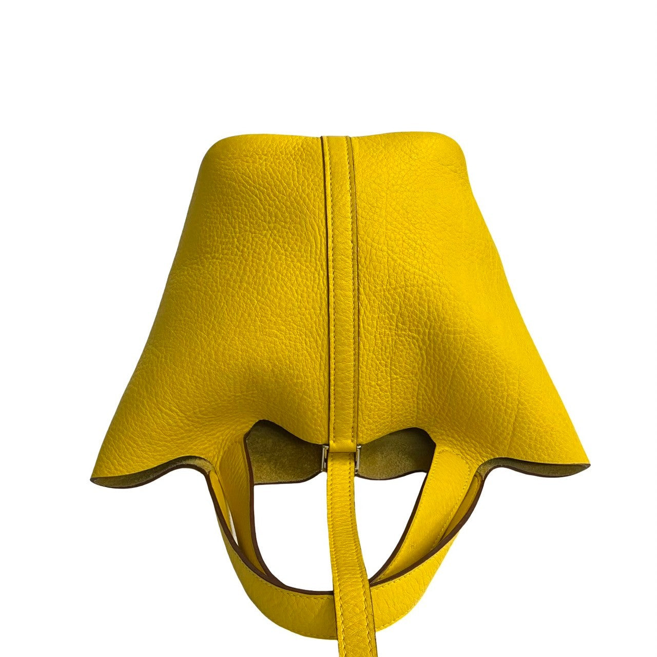 HERMES Handbag Taurillon Clemence yellow Picotan