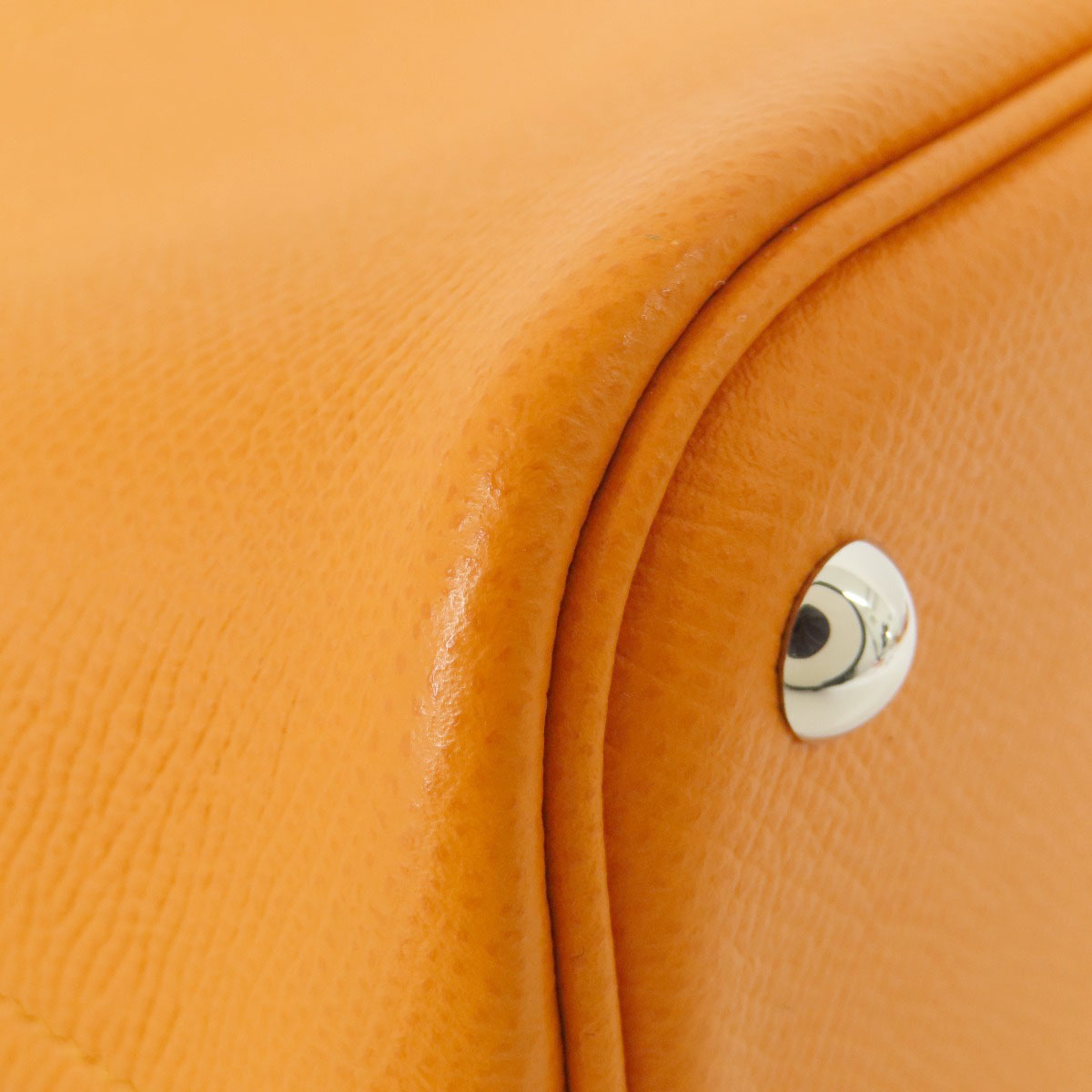 HERMES Handbag Epsom Orange Bolide 27 Apricot SilverMetal Women Used