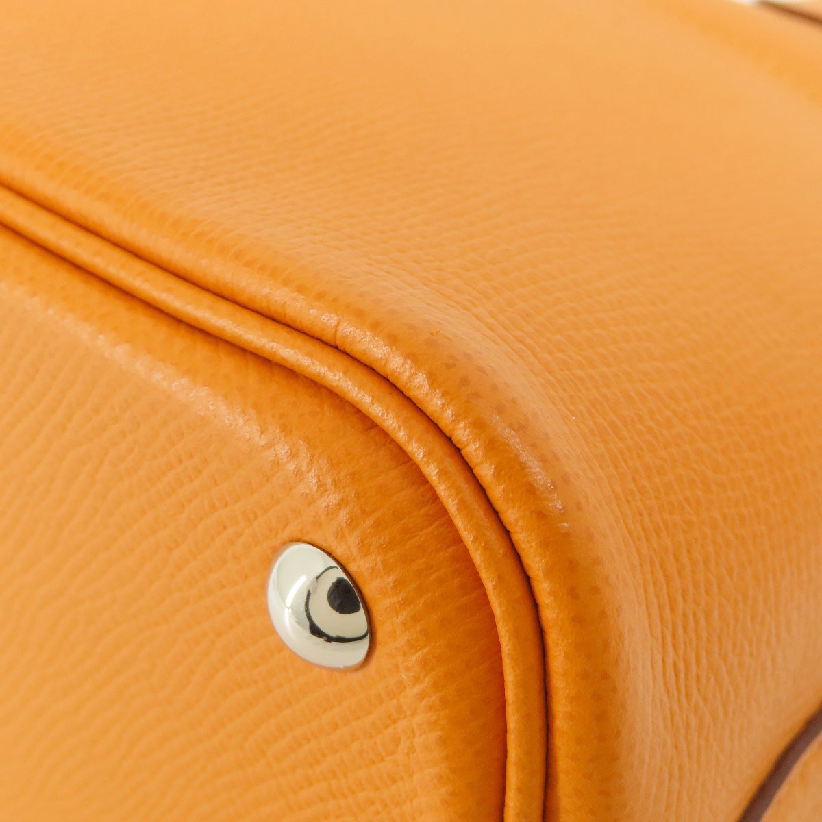 HERMES Handbag Epsom Orange Bolide 27 Apricot SilverMetal Women Used