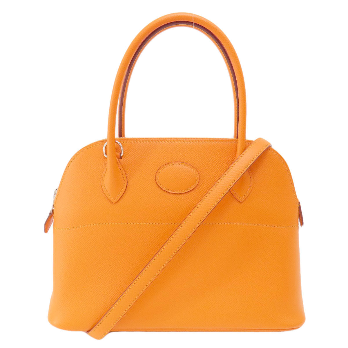 HERMES Handbag Epsom Orange Bolide 27 Apricot SilverMetal Women Used