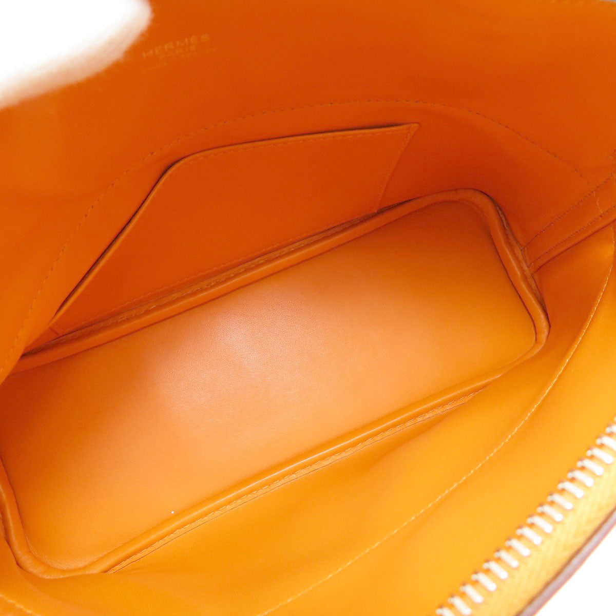 HERMES Handbag Epsom Orange Bolide 27 Apricot SilverMetal Women Used