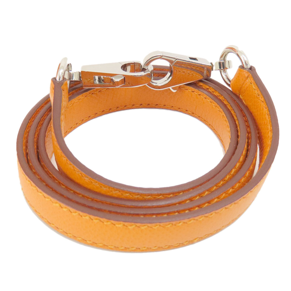 HERMES Handbag Epsom Orange Bolide 27 Apricot SilverMetal Women Used