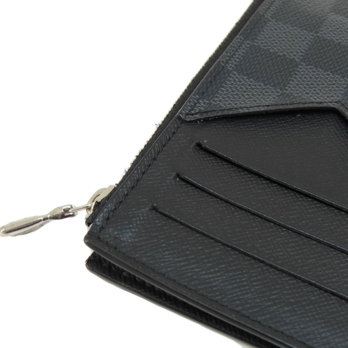LOUIS VUITTON Coin case N64038 Damier canvas black Coin Card Holder Damier Graphite mens Used