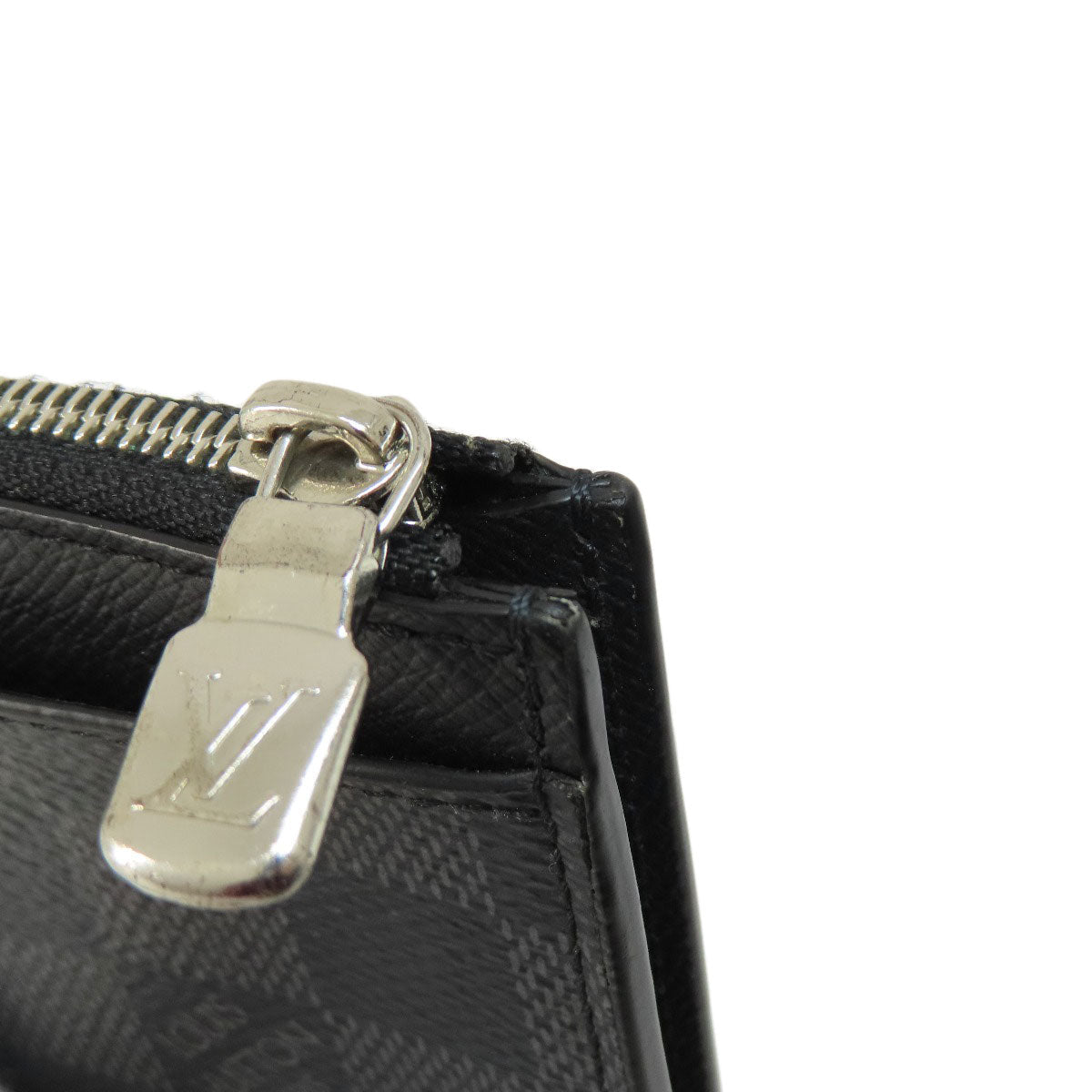 LOUIS VUITTON Coin case N64038 Damier canvas black Coin Card Holder Damier Graphite mens Used