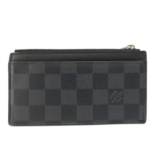 LOUIS VUITTON Coin case N64038 Damier canvas black Coin Card Holder Damier Graphite mens Used