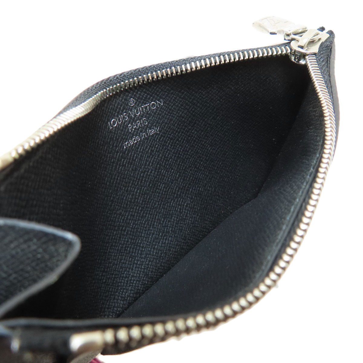 LOUIS VUITTON Coin case N64038 Damier canvas black Coin Card Holder Damier Graphite mens Used