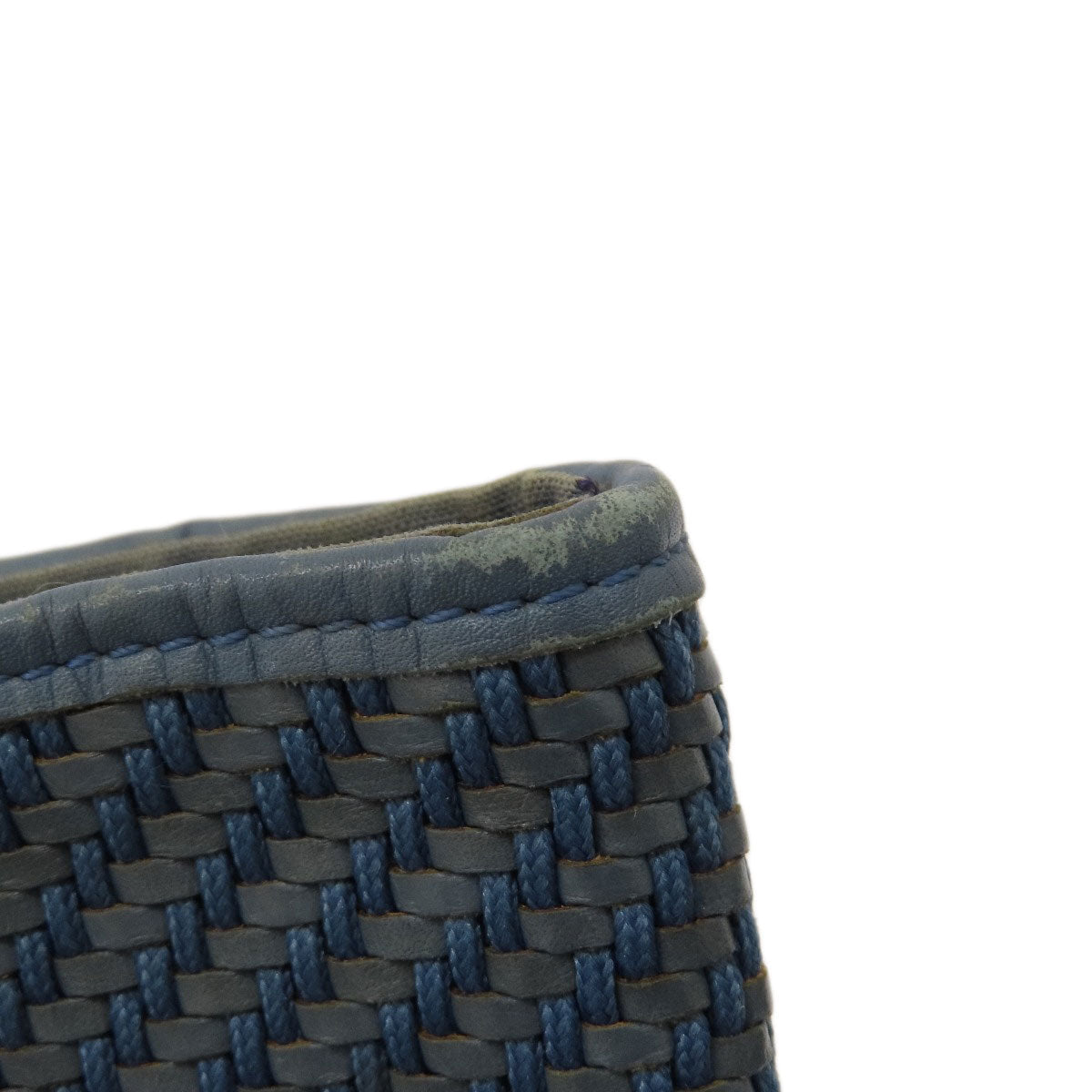 HERMES Handbag Cloth material Navy Amedaba Women Used