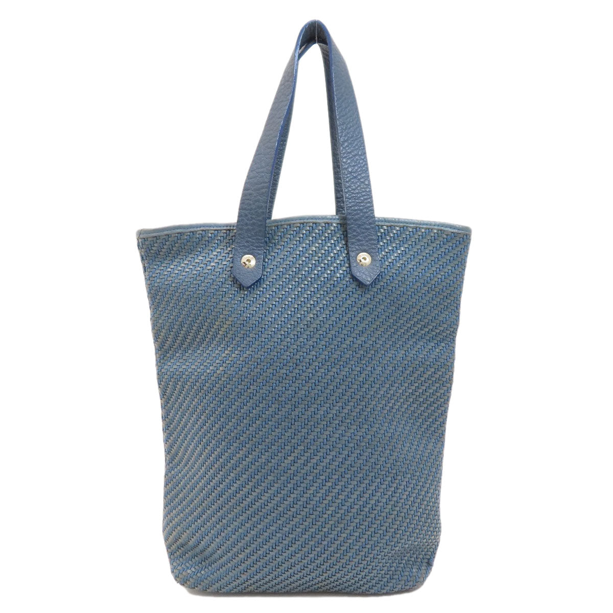 HERMES Handbag Cloth material Navy Amedaba Women Used