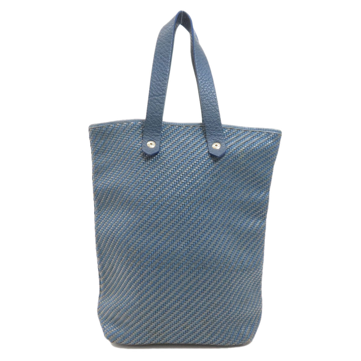 HERMES Handbag Cloth material Navy Amedaba Women Used