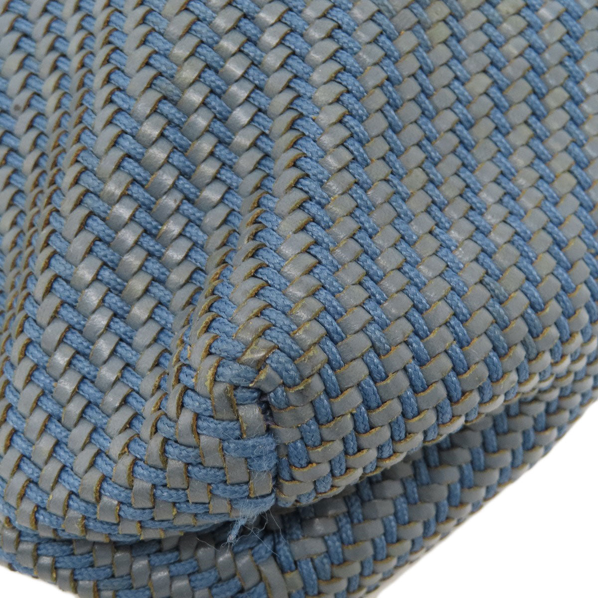 HERMES Handbag Cloth material Navy Amedaba Women Used