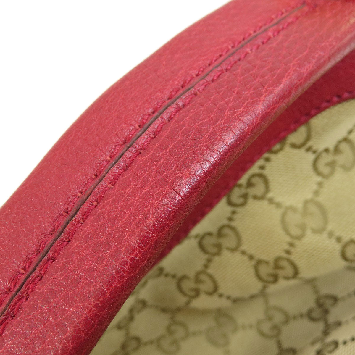 GUCCI Shoulder Bag 326514 canvas Brown GG one belt Women Used