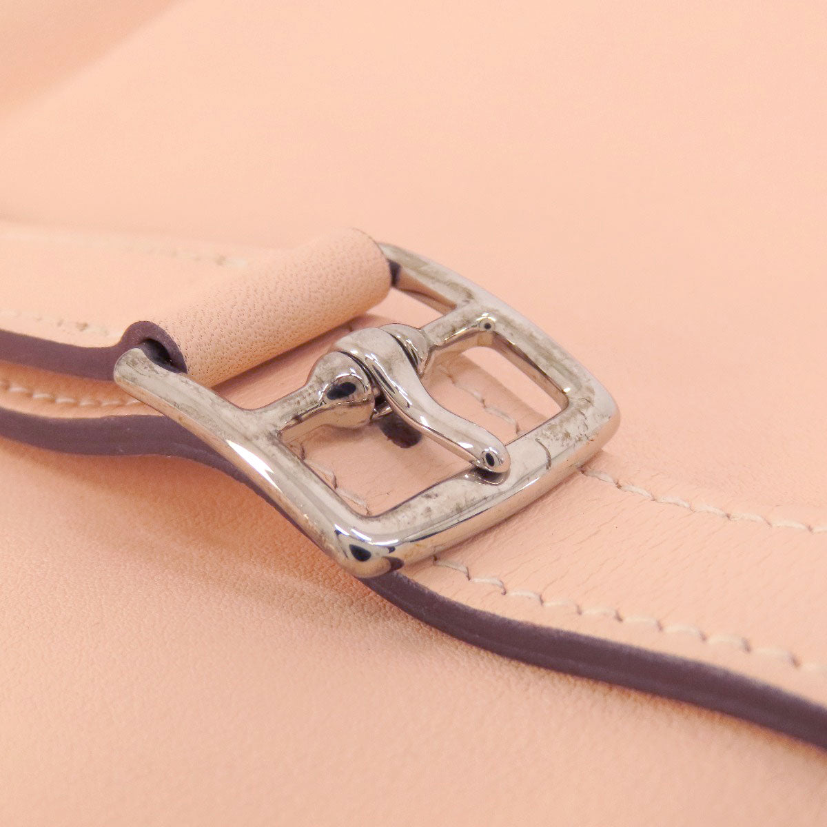 HERMES Handbag Swift pink Arzan Mini SilverMetal Women Used