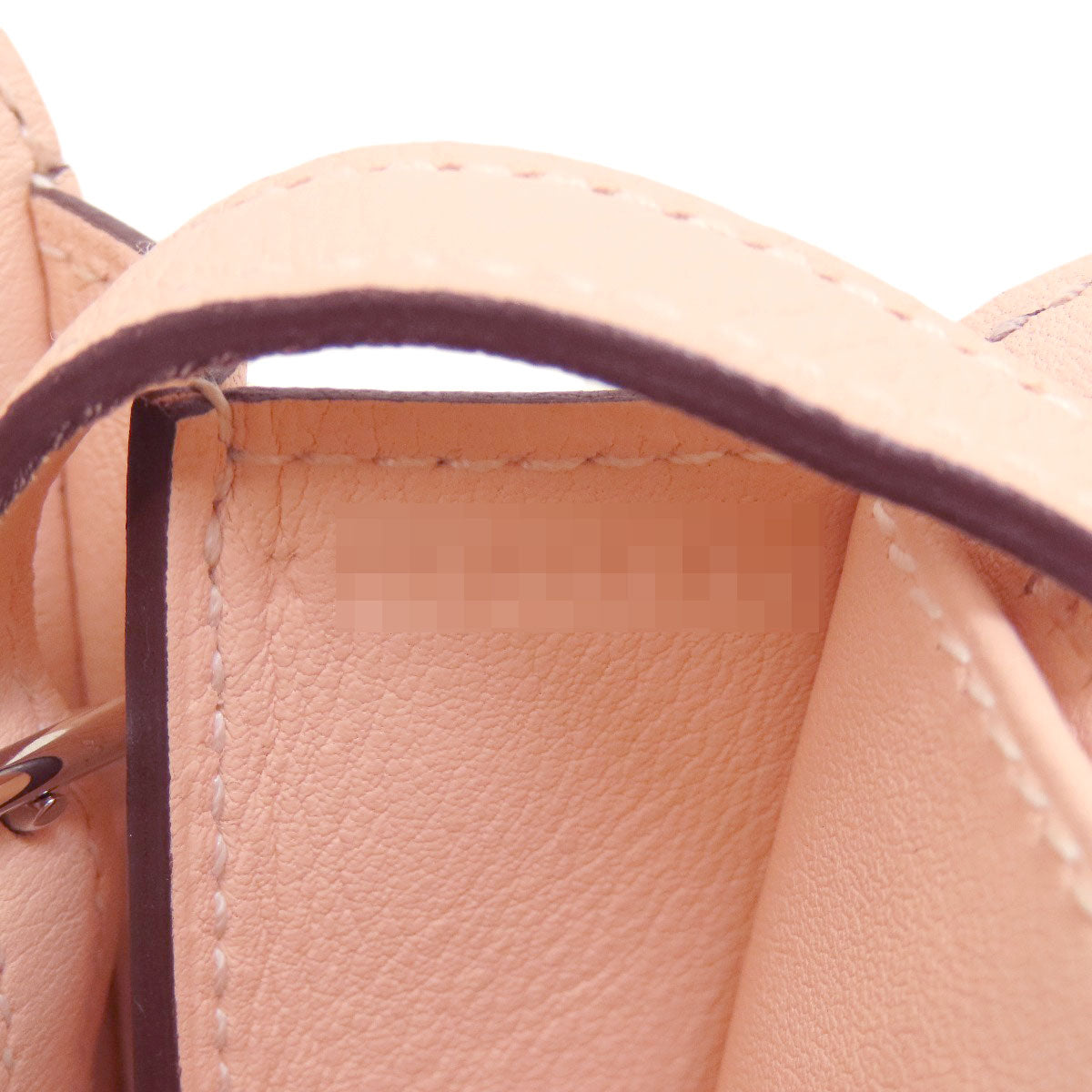 HERMES Handbag Swift pink Arzan Mini SilverMetal Women Used