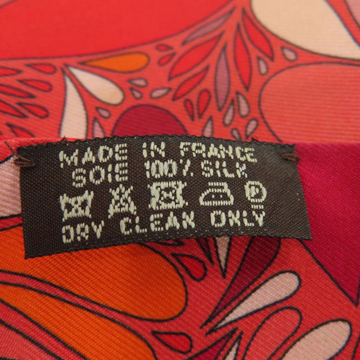 HERMES scarf silk Red Twilly Women Used