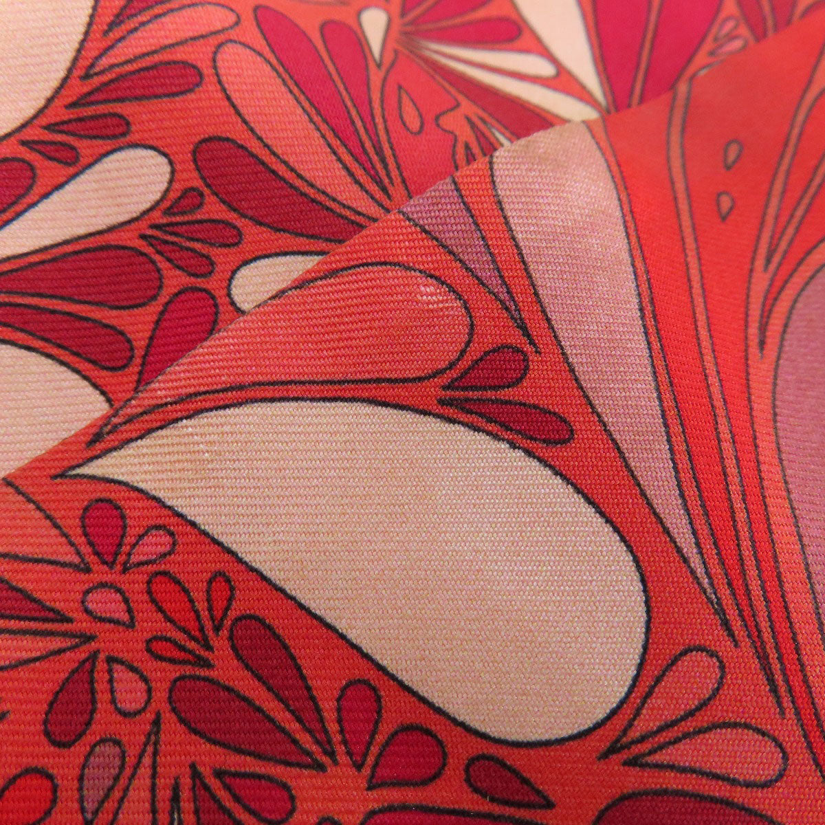 HERMES scarf silk Red Twilly Women Used