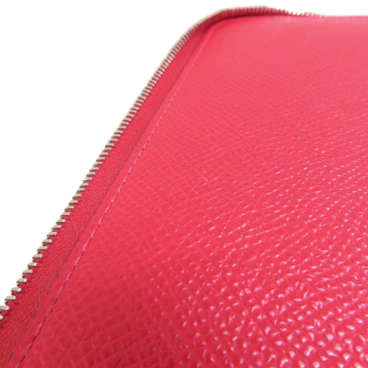 HERMES Long Wallet Purse Epsom Red Azap Long Red SilverMetal