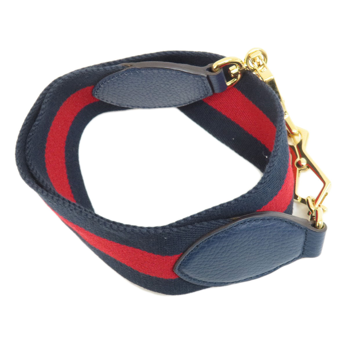 GUCCI Handbag 459076 Calfskin Navy Bamboo 2WAY Women Used