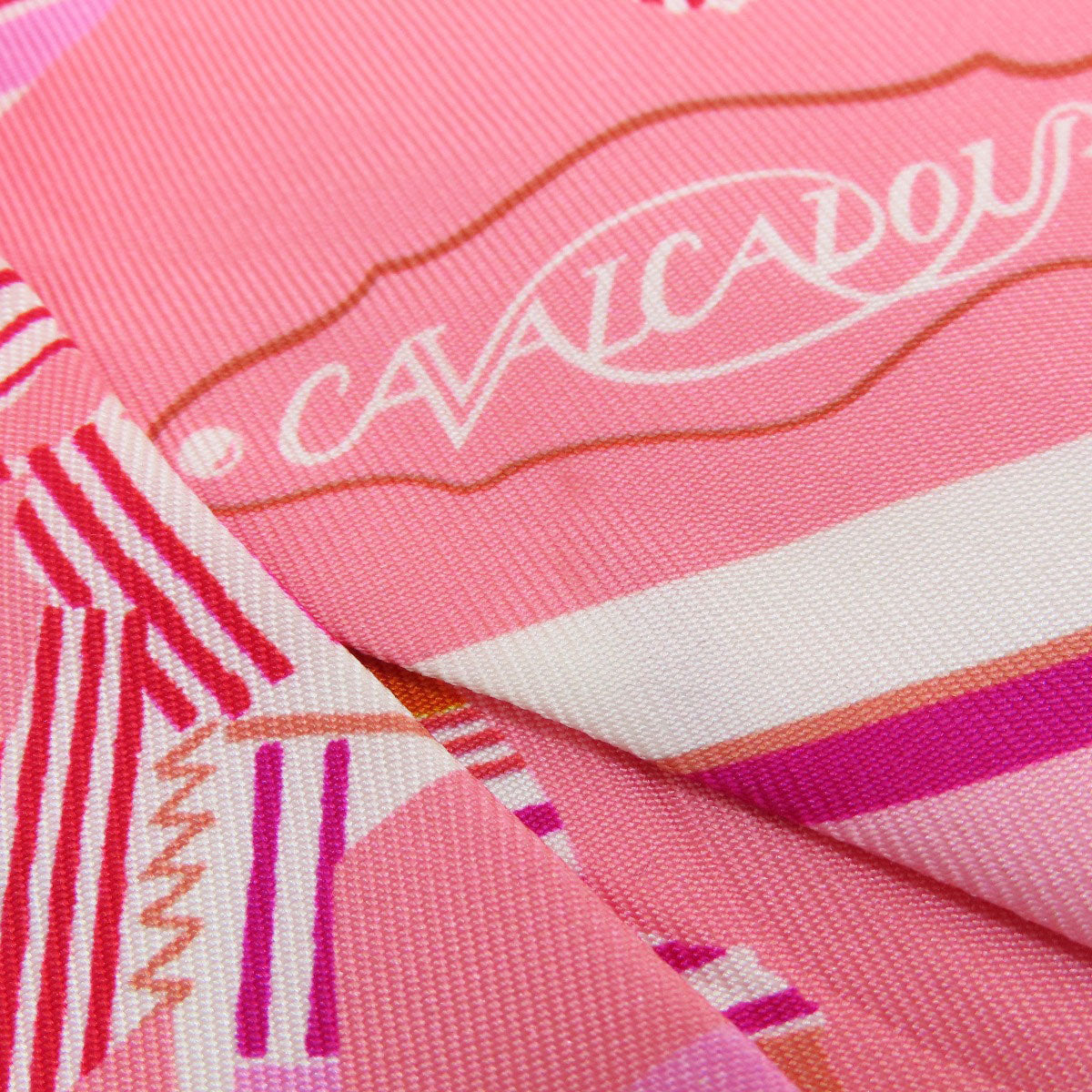 HERMES scarf silk pink Twilly Women Used